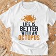 Life Is Better With An Octopus Cephalopoda 蛸 Tシャツ 高齢者への贈り物