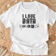 I Love Datacience Analytics アナリストサイエンティスト Tシャツ 高齢者への贈り物