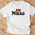 I Love Heart Nikko Japan 栃木県 Tシャツ 高齢者への贈り物