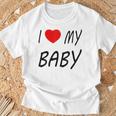 I Love My Baby ブラック Tシャツ 高齢者への贈り物