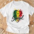 I Loveenegal 休暇 旅行 旗 お土産 ハート ツーリスト Tシャツ 高齢者への贈り物