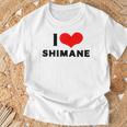 I Lovehimane 愛 ハート 島根 島根県 日本 お土産 かわいい おしゃれ Tシャツ 高齢者への贈り物