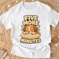 Motivo Cachorro Cinco Minutos Más Camiseta unisex Regalos para ancianos