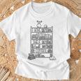I HAVE NO SHELF CONTROL Reading Books Meme ON BACK T-Shirt Gifts for Old Men