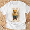 On Back 18歳 2008年5月 テディベア 18歳の誕生日 Tシャツ 高齢者への贈り物