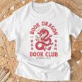 Please Bookworm Be Book Dragon Club School Nerd Library CNY T-Shirt Gifts for Old Men