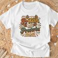 Protein And Proverbs Protein Workout Book Lover Retro T-Shirt Gifts for Old Men