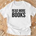 Read More Books Reading Lover T-Shirt Gifts for Old Men