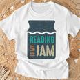 Reading Is My Jam Book Lover And Reading Teacher T-Shirt Gifts for Old Men