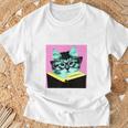 Reading Kitty I Like Books T-Shirt Gifts for Old Men