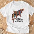 Shark Costume Teens Books Nerds Shark Stuffed Animal Sharks T-Shirt Gifts for Old Men