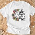 So Many Books Little Time Retro Bookish Book Lover T-Shirt Gifts for Old Men