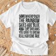 Somewhere Over The Rainbow-メンズ レディース キッズ バタフライ Tシャツ 高齢者への贈り物