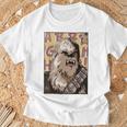 Star Wars Chewbacca Comic Book Character Portrait T-Shirt Gifts for Old Men