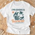Summer Reading Books Lover I'm Booked For The Summer T-Shirt Gifts for Old Men