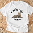 Tabby Cat Mama Linda Mamá Atigrada Amante De Los Gatos Mamá Gatoeñora Camiseta unisex Regalos para ancianos