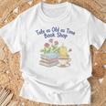 Tale As Old As Time Floral Bookshop Romantic T-Shirt Gifts for Old Men