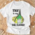 Talk To My Tail 羽 ファニー セキセイバト セキセイインコ Tシャツ 高齢者への贈り物