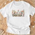 Teacher Gnome Motif Floral Stack Of Books Decor Cute Reading T-Shirt Gifts for Old Men Teacher Gnome Motif Floral Stack Of Books Decor Cute Reading T-Shirt Gifts for Old Men