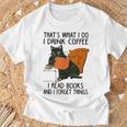 That's What I Do I Read Books I Drink Coffee I Know Things T-Shirt Gifts for Old Men