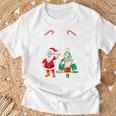 Tis The Season To Read Christmas Reindeer Book Reading Fan T-Shirt Gifts for Old Men