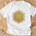 Vector Equilibrium 神聖なジオメトリーメタトロン 生命の花 Tシャツ 高齢者への贈り物
