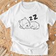 West Highland ホワイトテリア 犬 眠っているかわいいウェスティー Tシャツ 高齢者への贈り物