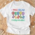 I Will Read Books Everywhere Across America Child Readers T-Shirt Gifts for Old Men I Will Read Books Everywhere Across America Child Readers T-Shirt Gifts for Old Men