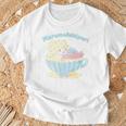 まるもふびより ティーカップ Tシャツ 高齢者への贈り物