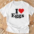 アイラブエッグアイハートエッグ Tシャツ 高齢者への贈り物