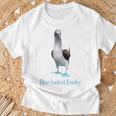 アオアシカツオドリの品種鳥類学 Tシャツ 高齢者への贈り物