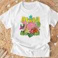 アロハシャツ ハワイアン フラミンゴ キッズ ティーン ガールズ 幼児 Tシャツ 高齢者への贈り物