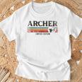 アーチェリー 弓 アーチャー レトロ ヴィンテージ アーチャー Tシャツ 高齢者への贈り物
