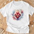 イエスの聖心 カトリック 献身 信仰 Tシャツ 高齢者への贈り物