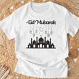 イードムバラクモスクシルエットランタン 三日月星 Tシャツ 高齢者への贈り物
