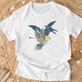オウム 恐竜 オカメインコ テロダクティルシャドウ Tシャツ 高齢者への贈り物