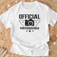 オフィシャル カメラマン 写真 カメラマン カメラ ジョブ Tシャツ 高齢者への贈り物