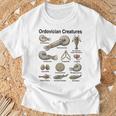オルドビス紀の生き物 古生物学 古代海洋生物 Tシャツ 高齢者への贈り物