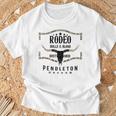 オレゴン州ペンドルトン-ロデオブルズ＆ブラッド、ダスト＆マッド Tシャツ 高齢者への贈り物
