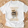 オンバック 5月61日 誕生日 男性 女性 1965年 テディベア Tシャツ 高齢者への贈り物