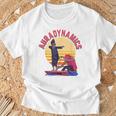 オーラ農業 面白い ミーム ダンシング ボート レース Tシャツ 高齢者への贈り物