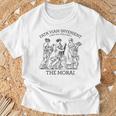 ギリシャ神話のモライと運命 古代ギリシャ神話 Tシャツ 高齢者への贈り物