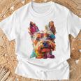 ケアンテリア 犬 モチーフ ペット イラスト ケアンテリア Tシャツ 高齢者への贈り物