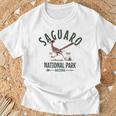 サグアロツーソン アリゾナ国立公園 ロードランナー お土産 長袖tシャツ Tシャツ 高齢者への贈り物