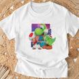 ザ・スーパーマリオギャラクシー・ムービー Toad And Yoshi Galaxy Fun Tシャツ 高齢者への贈り物