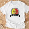 シチリア国旗 シチリア・パレルモ イタリア Tシャツ 高齢者への贈り物