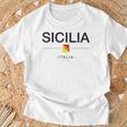 シチリア家族旅行 イタリア国旗 イタリアギフト シチリア島 Tシャツ 高齢者への贈り物