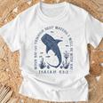 ジンベイザメ イザヤ 43 2 オーシャン 聖書 詩 アート 背面 Tシャツ 高齢者への贈り物