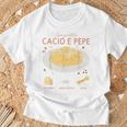 スパゲッティ カシオ エ ペペ 伝統的なイタリア料理 レシピ ティー Tシャツ 高齢者への贈り物