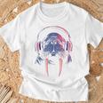 セイウチ ゲーミング 音楽 ヘッドフォン レトロ クール Tシャツ 高齢者への贈り物